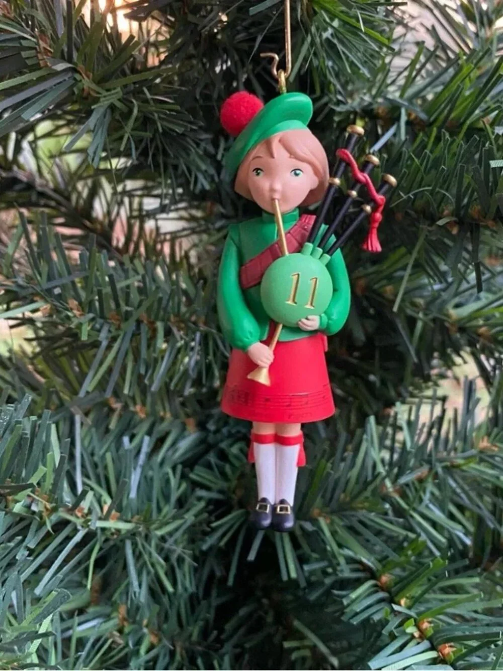 Hallmark 2021 11 Eleven Pipers Piping 12 Days of Christmas ornament